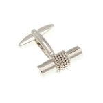 Rope Wrapped Tube Cufflinks - Image 2