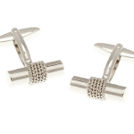 Rope Wrapped Tube Cufflinks