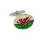 Welsh Red Dragon Flag Cufflinks - Image 2