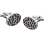 'The Wildling' Shades of Grey Leopard Print Cufflinks