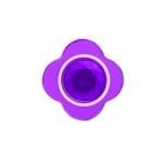 'Colour Pop' Purple Flower Lapel Pin