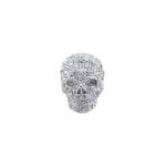 Mad & Bad Clear Crystal Skull Lapel Pin