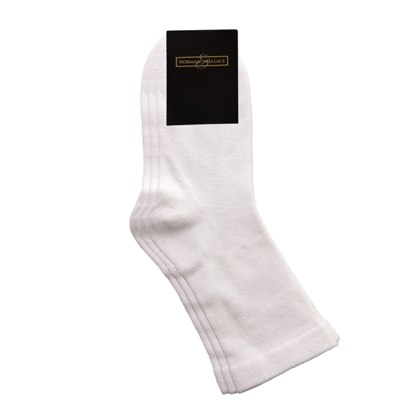 White seamless socks